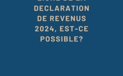 Correction en ligne de la déclaration de revenus 2024, est ce possible?